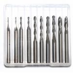Wood Working Set Carbide End Mill Uncoated Diameter 1mm 1.5mm 2.0mm 3.175mm for sale