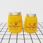 350ml 500ml U Shape Empty Plastic Bottle Transparent Boba Tea PET Beverage Bottles for sale
