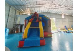 China Fireproof 0.55mm Inflatable Jumping Castle Bouncer Combo With Slide Spiderman supplier