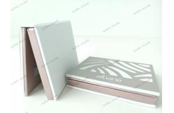 China Triangle Empty Eyeshadow Palette 3 Pans CMYK Printing With Mirror supplier