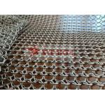 Metal Primary Color Stainless Steel Ring Mesh Curtain For Staircases Isolation for sale