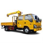 Original Double Cabin ISUZU 4x2 3.2 Tons Crane Mounted Truck for sale