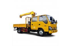 China Original Double Cabin ISUZU 4x2 3.2 Tons Crane Mounted Truck supplier