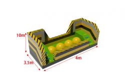 China Leaps And Bounds Inflatable Obstacle Course With Big Challenge supplier