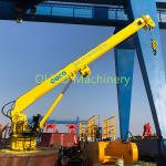 CCS Steel Lifting cargoes 20M 0.2T Telescopic Boom Crane for sale