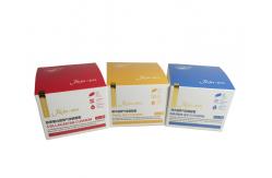 China Printed White Square Paper Box With Auto-Lock Bottom Custom Cream Boxes supplier
