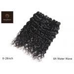 Black 100g/Pcs Water Wave Human Hair Bundles , 8a human hair bundles for sale