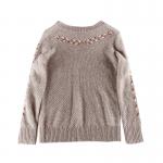 Stockpapa Ladies Loose Knitted Sweater Pullover Long Women Sweater for sale