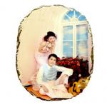 Sublimation Oval paintings Photo Slate for sale