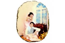 China Sublimation Oval paintings Photo Slate supplier