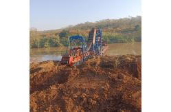 China 200m3/H Gold Dredging Machine Chain Bucket Dredger With Diesel Engine supplier