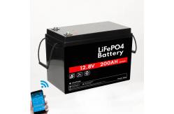 China 12.8v Solar Ion Phosphate Lithium RV Battery 200ah 300Ah 400ah Pack OEM supplier