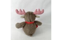 China Soft Cuddly Christmas Plush Toys Moose Stuffed Animal Huggable Brown Elk Toy supplier