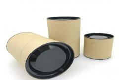 China Light Weight Custom Paper Tube With Metal Lid / Biscuit Cookie Packaging Box supplier