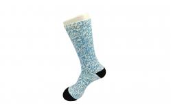 China Blue / Green Knitted Unisex 3D Printed Socks With Sweat Absorbent Materials supplier