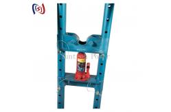 China 10T Hydraulic Pulling Electrical Cable Drum Roller Stand With Wheels supplier