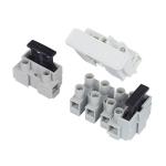 ROHS 1p 2p 3p 4p 5p 5*20mm PA66 Plastic Copper Fuse Block Holder Fuse House Terminal Block For 5x20 Pcb Terminal Block for sale