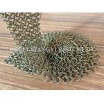 Metal Chain Link Bronze 3mm Ring Mesh Curtain Stainless Steel With Customized Pattern for sale