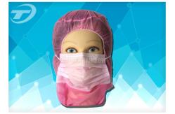 China Disposable astronaut cap with face mask  2ply / 3ply earloop , made of polypropylene fabric supplier