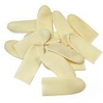 Class A Smooth Thickened Beige Latex Finger Covers ASTM D3772 for sale