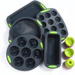 Stainfree Silicone Baking Set  Cake Moulds Multipurpose Odor Resistant