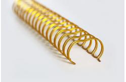 China Brochures And Documents Gold Bronze Wire O Binding 44MM 2:1 Pitch supplier