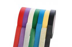 China 1 Inch Width Embossed Paper White Painters Tape Rubber Adhesive supplier