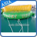 5 Person Water Ski Tube Inflatable Boats Crazy UFO Shaped 0.9mm PVC Tarpaulin for sale