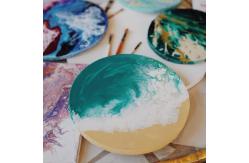 China Round Stretched Canvas Boards For Painting , Custom Stretched Canvases Matte Finish supplier