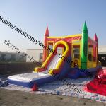 jumping castle with slide and pool jumping castle with slide and pool for sale