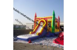 China jumping castle with slide and pool jumping castle with slide and pool supplier