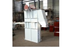 China 0.5m/S Single Bucket Elevator With Big Hopper Grain Bucket Lift supplier