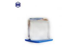 China Single Handle Square Plastic Containers With Lids In Mold Labeling supplier