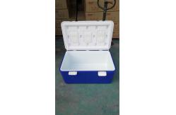 China Blue 110L Volume Insulated Refrigerating Freezing Cooler Box Virgin HDPE PU Foam supplier
