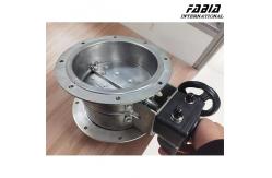 China Manual/Pneumatic/Electric Control Round Butterfly Damper Valve For Air Volume Control supplier