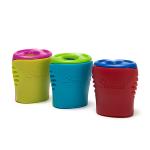 Silk Printing Logo Plastic Pencil Sharpener for sale
