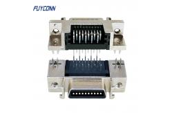 China 20 Pin SCSI Connector Female Socket Connector with Zinc Alloy Shell supplier