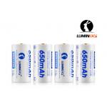 Circuit Protected RCR123A Rechargeable Flashlight Batteries 3.7V 650mAh Capacity for sale