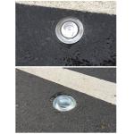 Roadway Safety Reflective Glass Cat Eye with 10 cm-25 cm Reflective Tape