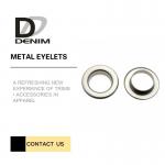 Shiny Silver Metal Eyelet Rings Nickel - Free With Plating Techniques for sale