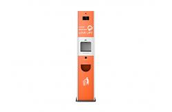 China Smart Infrared Digital Hand Sanitizer Kiosk Thermometer Monitoring supplier