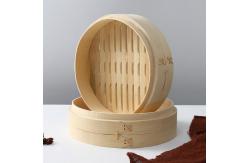 China High Refreshment Wooden Cooking Utensils 15cm 26cm 30cm Bamboo Steamer Cover supplier