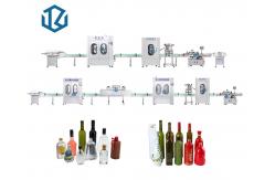 China Vial Vodka Wine Alcohol Rinsing Capping Bottle Filling Line supplier