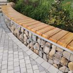 Public Street Bench Galvanised 3mm Welded Mesh Gabion for sale