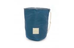 China Round Drawstring Polyester Cosmetic Bag For Travel supplier