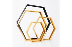 China Hexagonal Aluminium Mirror Frame Furniture Profiles For Displaying Picture supplier