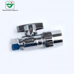 Chrome Plated Compression Angle Stop Valve For PEX Tubing for sale