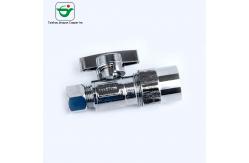 China Chrome Plated Compression Angle Stop Valve For PEX Tubing supplier