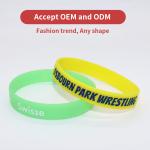 Custom Logo Printed Silicone Wristbands Multi Style night glow Luminous Silicone Bands For Promotion And Advertising for sale
