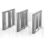 SS304 Acrylic 900mm Width Pedestrian Turnstile Gate Face Recognition BLDC